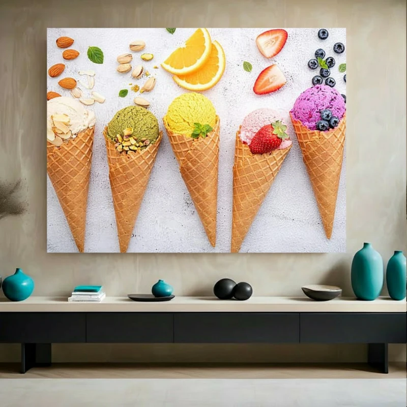 استیکر طرح بستنی مدل میوه ای کد BK23959