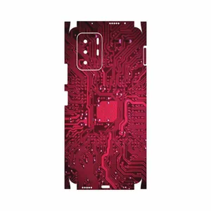 MAHOOT Red-Printed-Circuit-Board-FullSkin Cover Sticker for Xiaomi Poco X3 GT 5G