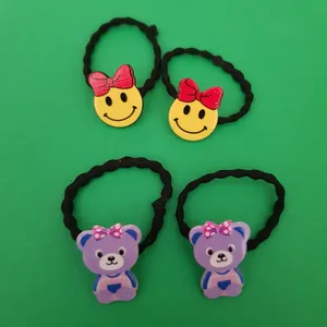 کش مو زنانه مدل ایموجی و خرس بسته 4 عددی