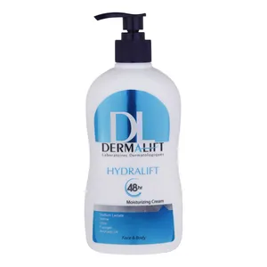 کرم مرطوب کننده دست و صورت درمالیفت مدل Hydralift مناسب پوست‌های خشک حجم 400 میلی‌لیتر