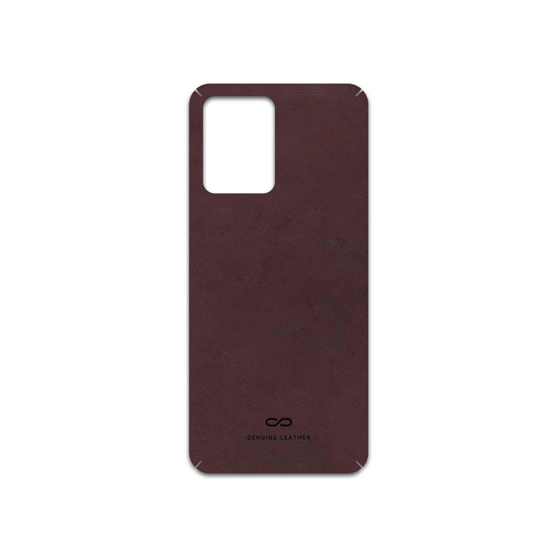 برچسب پوششی ماهوت مدل Matte-Dark-Brown-Leather مناسب برای گوشی موبایل شیائومی Redmi Note 12 5G