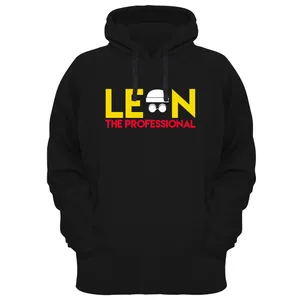 هودی مردانه مدل LEON کد PN20 رنگ مشکی