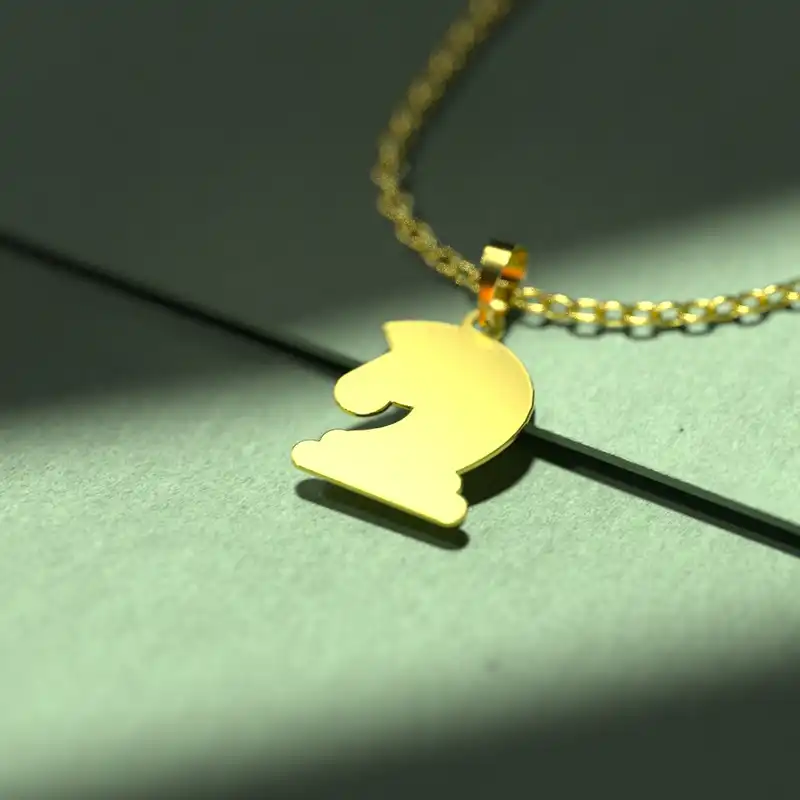 گردنبند طلا 18 عیار زنانه مدوپد مدل اسب کد D3-1-1231