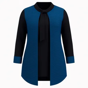 تونیک آستین بلند زنانه مدل کراواتی