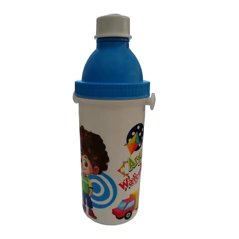 قمقمه کودک آریا کد 6025 طرح پسر مو فرفری گنجایش 0.5 لیتر