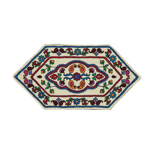 رومیزی پته دوزی طرح گلستان