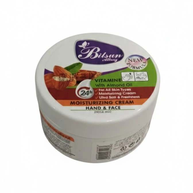 کرم مرطوب کننده دست و صورت بیلسان مدل بادام مناسب برای پوست معمولی حجم 200 میلی لیتر