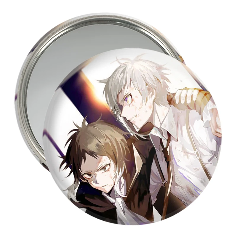 آینه جیبی خندالو مدل آتسوشی و آکوتاگاوا انیمه سگ های ولگرد بانگو  کد 15659