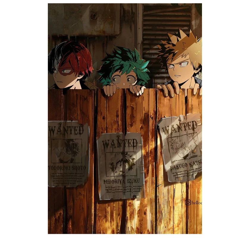 پوستر مدل انیمه آکادمی قهرمانانه من my hero academia طرح ایزوکو میدوریا Izuku Midoriya کد 905