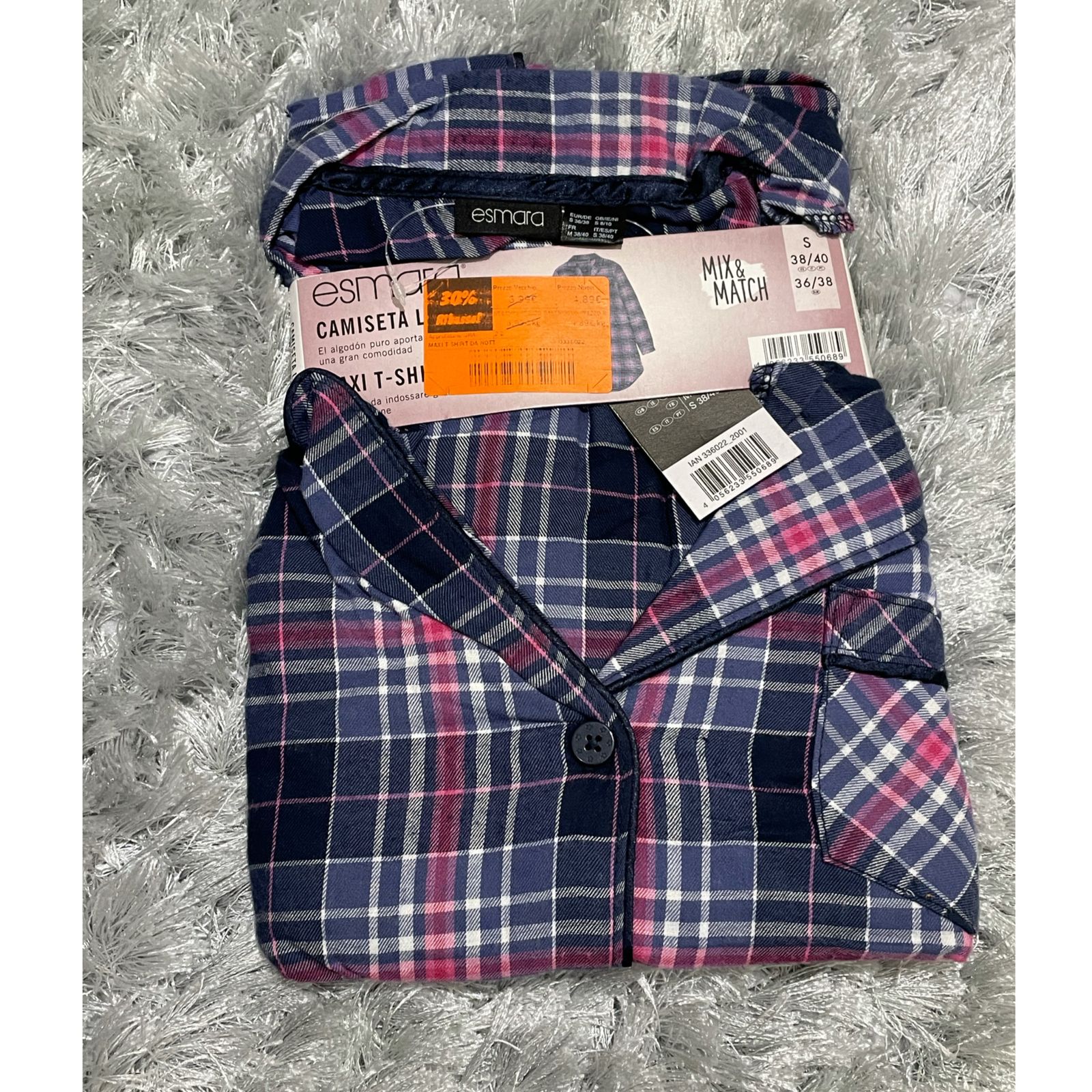 لباس خواب زنانه اسمارا مدل Square -  - 3