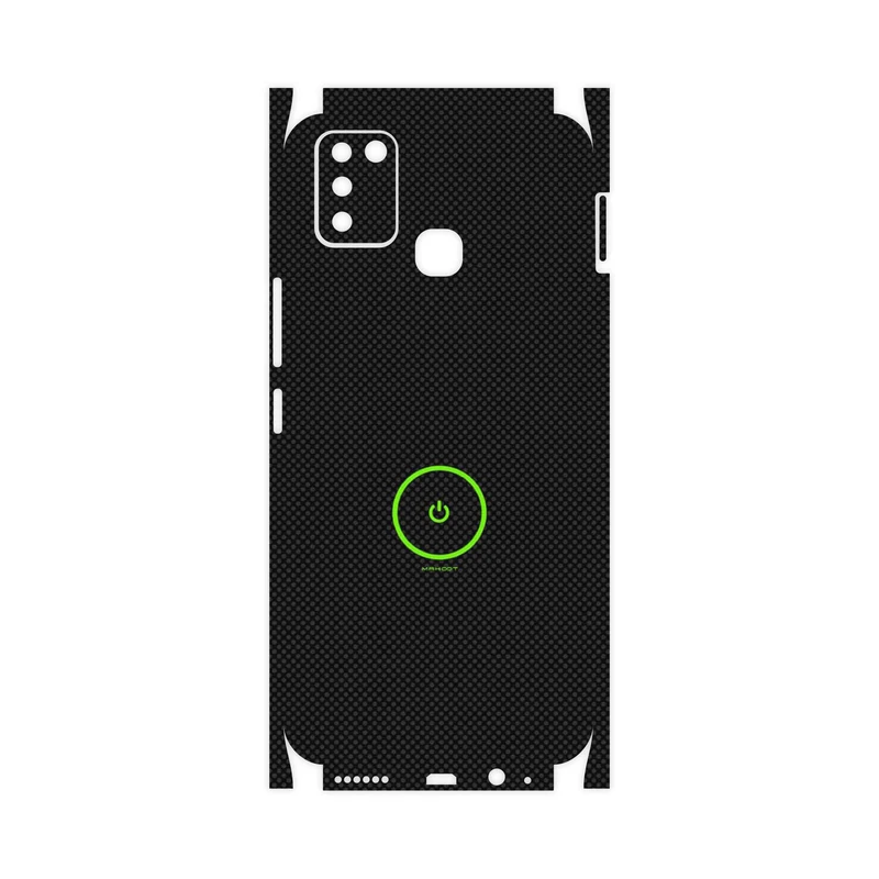 برچسب پوششی ماهوت مدل Minimal Power Button-FullSkin مناسب برای گوشی موبایل اینفینیکس Smart 6 X657B