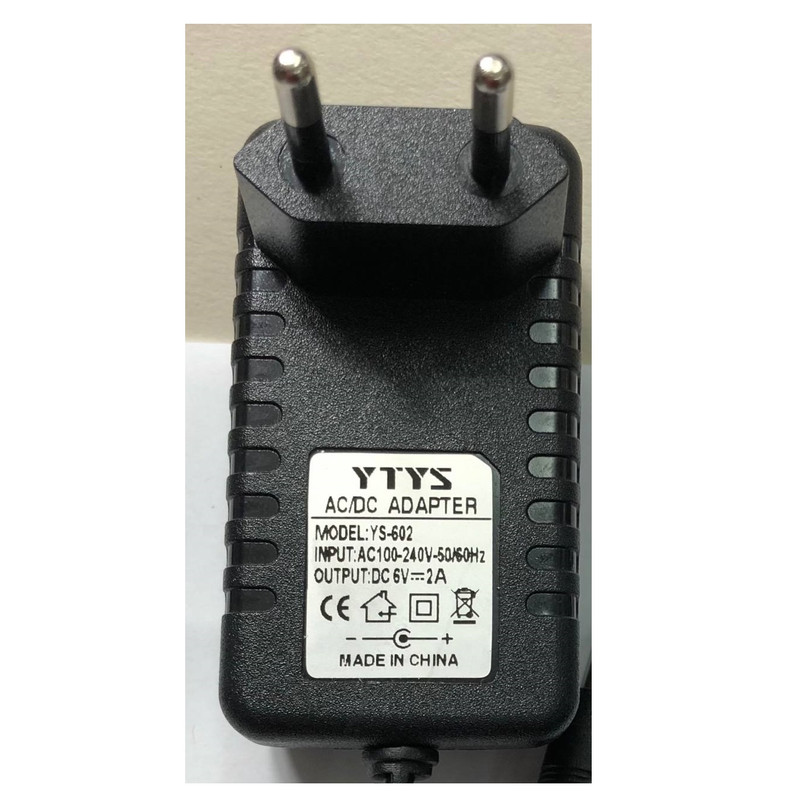آدابتور برق 6 ولت 2 آمپر مدل YS602