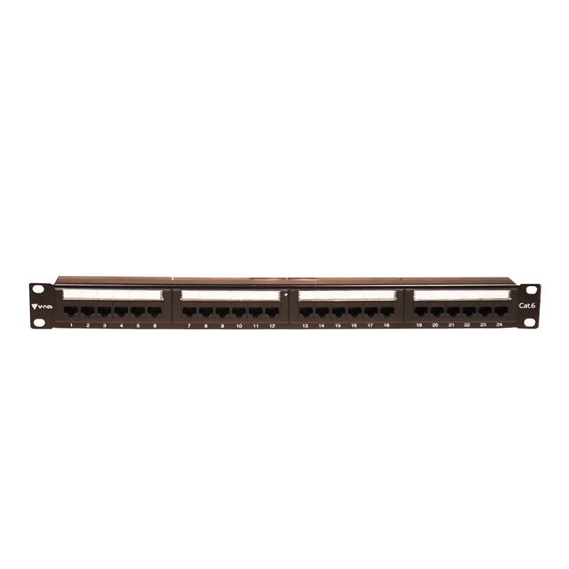 پچ پنل 24 پورت CAT6 UTP وی نت مدل V-NPC6U024