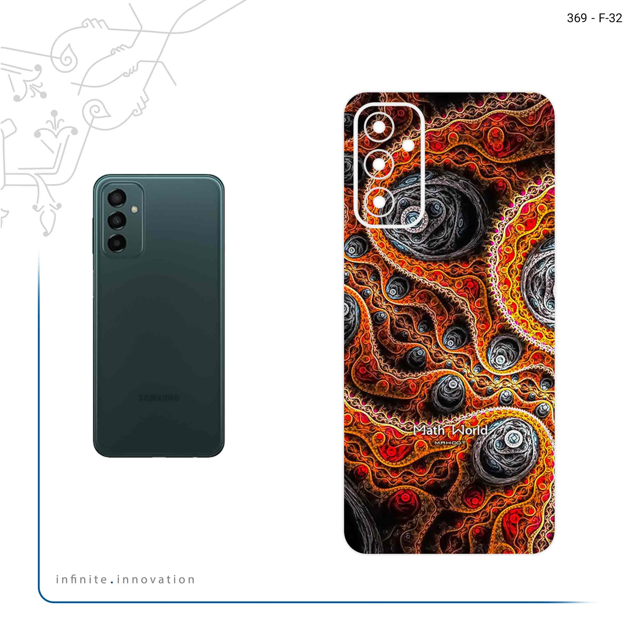 برچسب پوششی ماهوت مدل Mathematical Geometric Shape 7 مناسب برای گوشی موبایل سامسونگ Galaxy M23