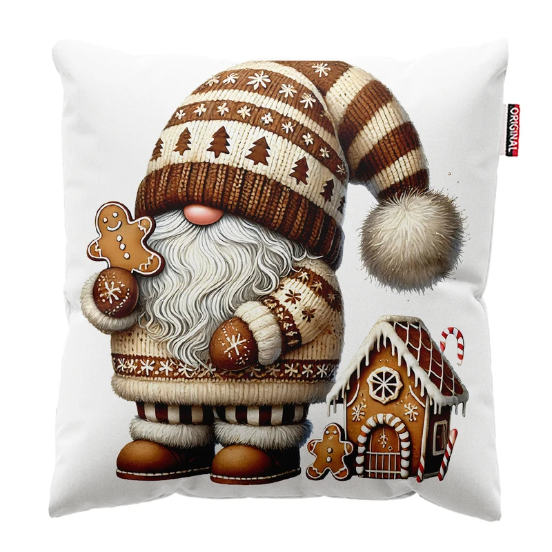 کوسن پاد آفرین مدل بابانوئل طرح عروسکی کریسمس  کد PK402336 سایز 40*40 سانتی متر