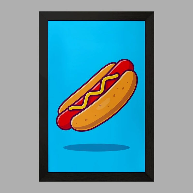 تابلو خندالو مدل فست فود هات داگ کد 29465