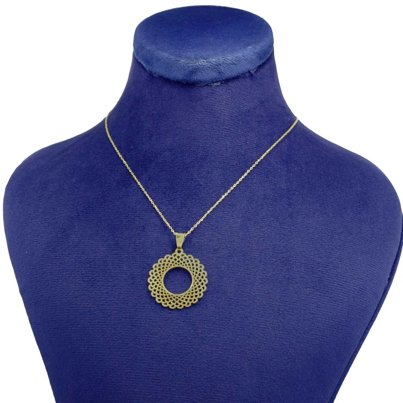گردنبند طلا 18 عیار زنانه با زنجیر حلقه‌ای (فلامینگو) نیکان گلد مدل NK 5689