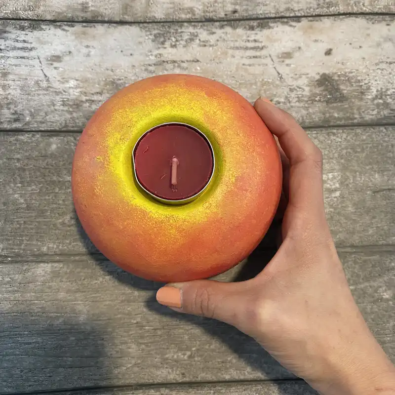 جاشمعی سفالی طرح سیب