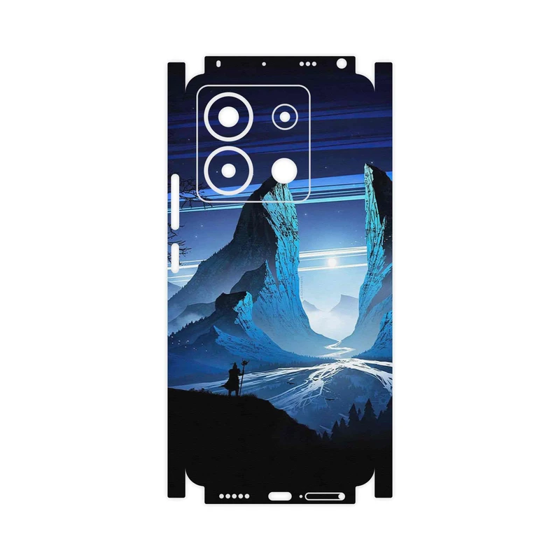 برچسب پوششی ماهوت مدل Blue Mountains Digital Art-FullSkin مناسب برای گوشی موبایل شیائومی Redmi Note 13 Pro 5G