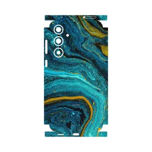 MAHOOT Turquoise marblewith golden streaks-FullSkin Cover Sticker for Samsung Galaxy A35