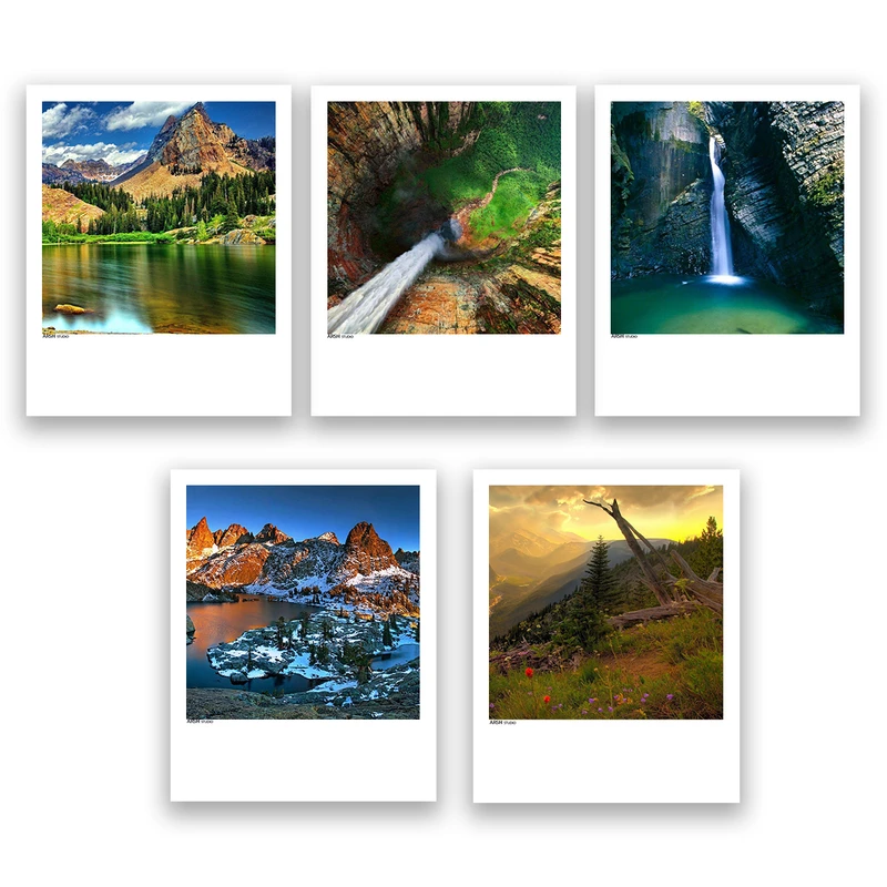 آویز تزیینی عرش مدل انیمه منظره کد Asa552 مجموعه پنچ عددی