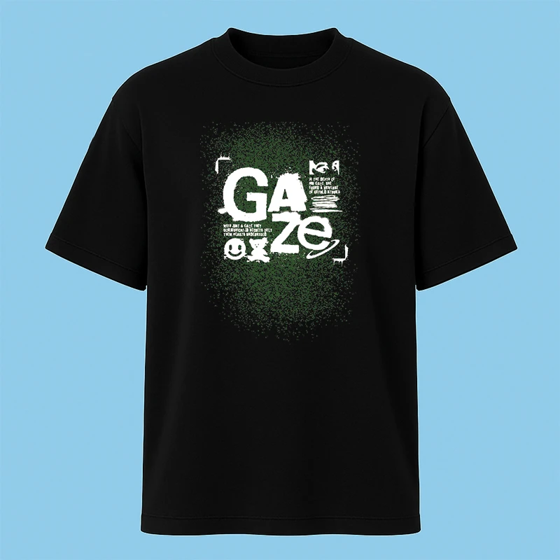 تی‌شرت آستین کوتاه مردانه مدل گرافیتی اسپری d1