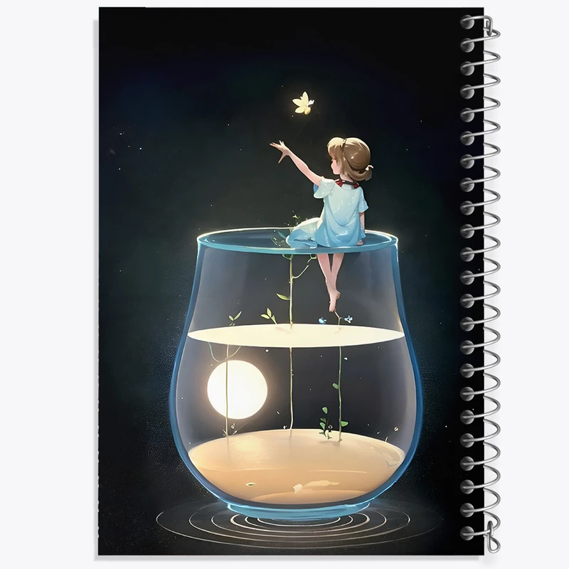 دفتر مشق 100 برگ خندالو طرح دخترانه کد F8225