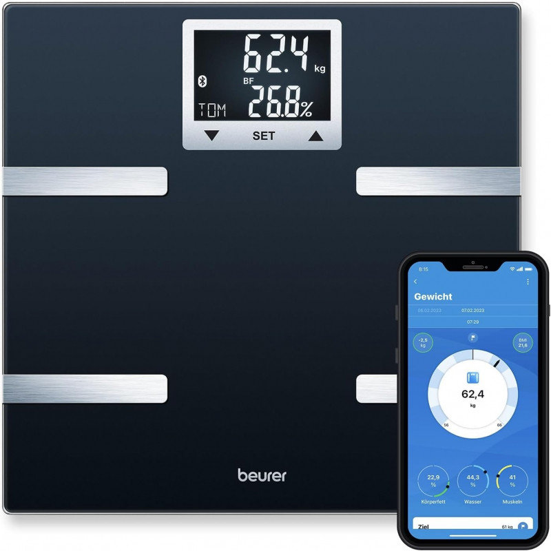 ترازو دیجیتال بیورر مدل bf720 ترازو دیجیتال بیورر مدل bf720