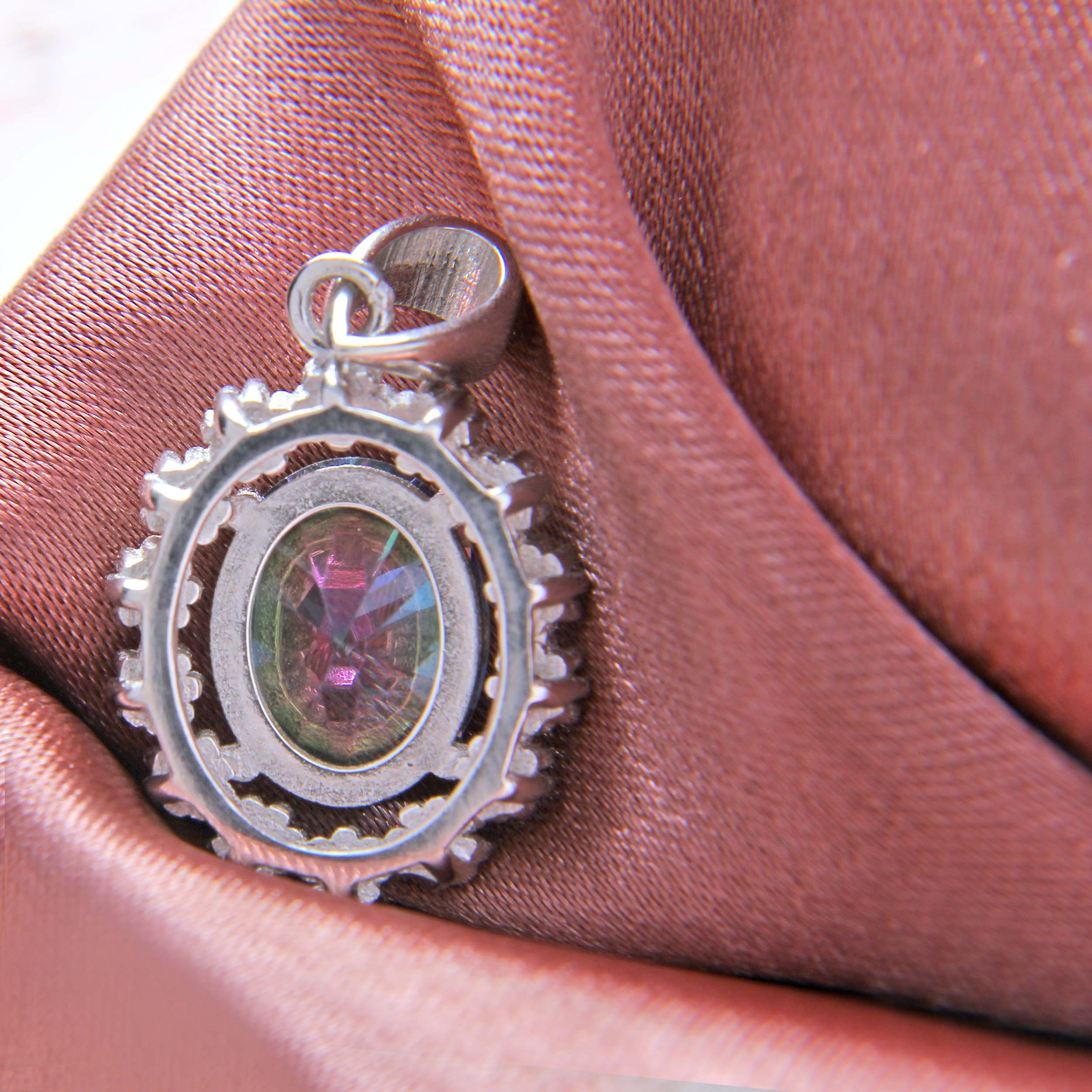 آویز گردنبند نقره زنانه بازرگانی میلادی کد PKR_161