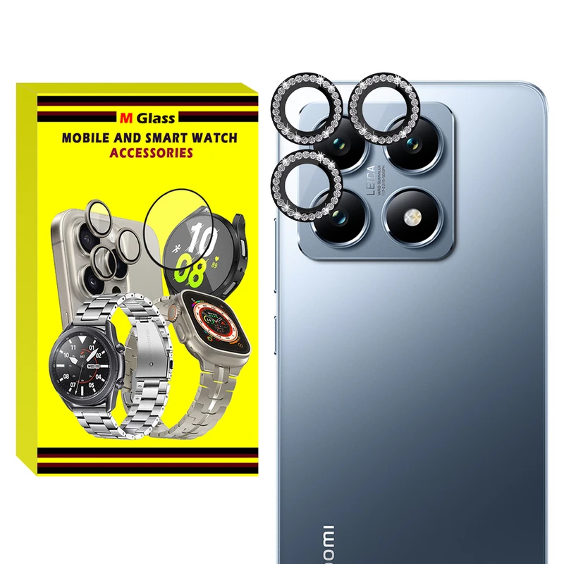محافظ لنز دوربین فلزی ام‌گلس مدل RNG Diamond MG مناسب برای گوشی موبایل شیائومی Mi 14T Pro