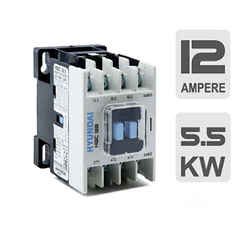 کنتاکتور 12 آمپر مخصوص تابلو فرمان آسانسور هیوندای مدل HGC - 12