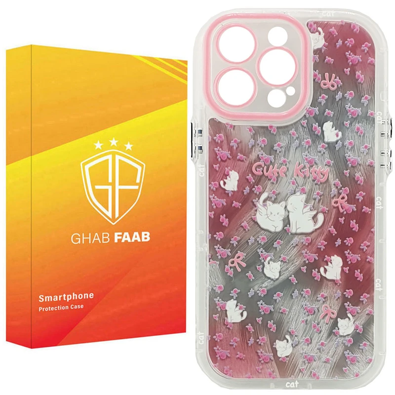 کاور پاییزان مدل The winged cat طرح لاکچری مناسب برای گوشی موبایل اپل IPhone 16 Pro Max