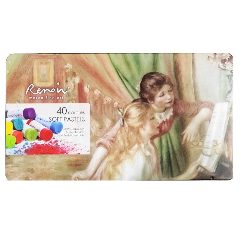 پاستل گچی 40 رنگ مدل رنویر کد 25