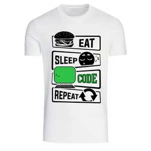 تیشرت آستین کوتاه مردانه طرح برنامه نویس کد T 204