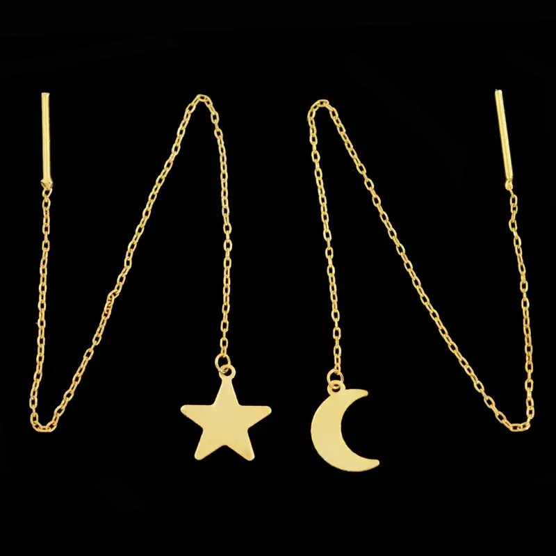 گوشواره طلا 18 عیار زنانه طلای مستجابی کد 670160