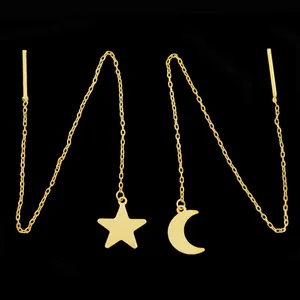 گوشواره طلا 18 عیار زنانه طلای مستجابی کد 670160