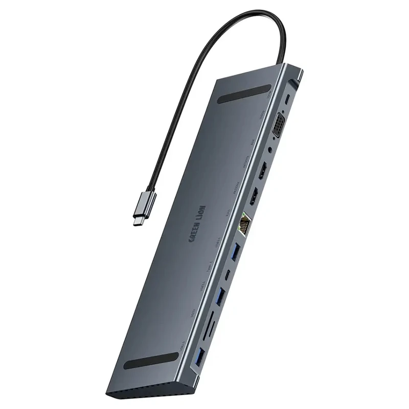 هاب 12 پورت USB-C گرین لاین مدل GN12N1CHUB 