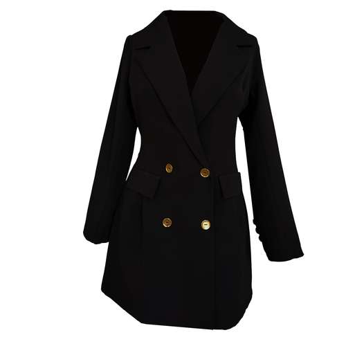 مانتو کتی زنانه مدل چهار دکمه 125