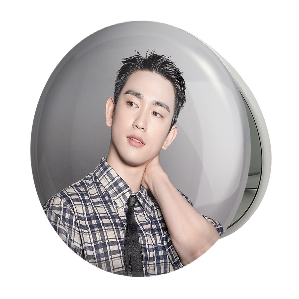 آینه جیبی خندالو طرح جین یونگ گروه گات سون GOT7 مدل تاشو کد 20989