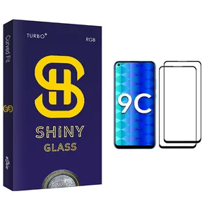Atouchbo Shiny Glass Screen Protector For  Honor 9C Pack Of 2