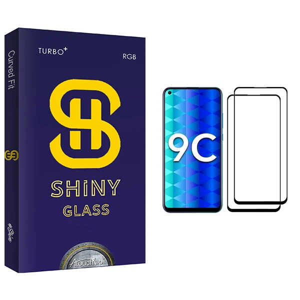 محافظ صفحه نمایش آتوچبو مدل Shiny Glass مناسب برای گوشی موبایل آنر 9C بسته دو عددی