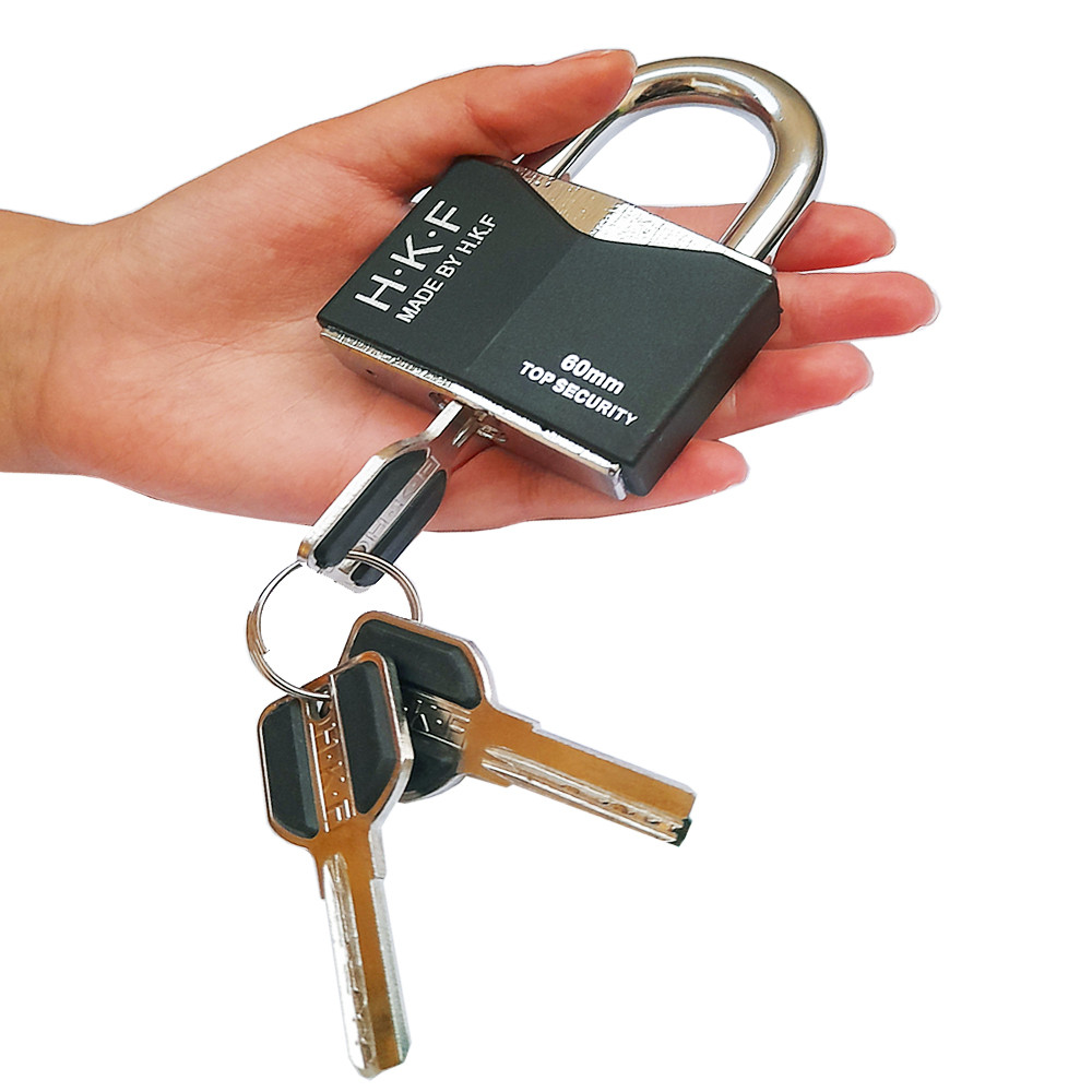 قفل آویز اچ کی اف مدل AT - 600 سایز 60 میلی متر