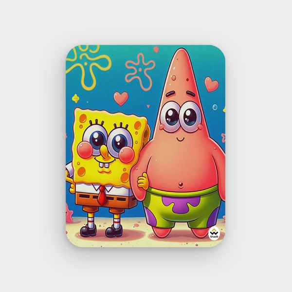 ماوس پد شادیت مدل انیمیشن باب اسفنجی کد 01 سایز 24*19