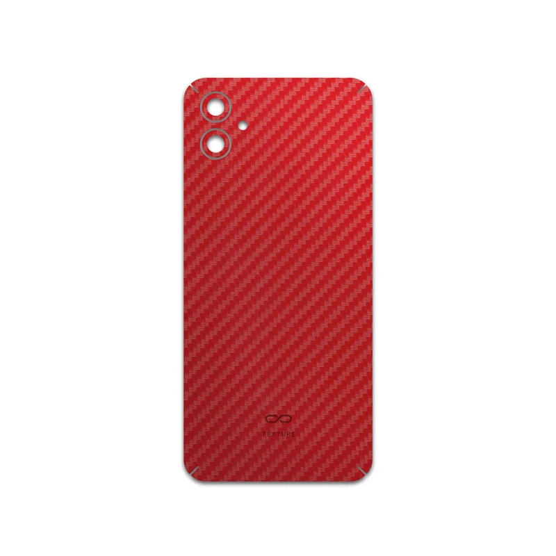 برچسب پوششی ماهوت مدل Red-Fiber مناسب برای گوشی موبایل سامسونگ Galaxy M04