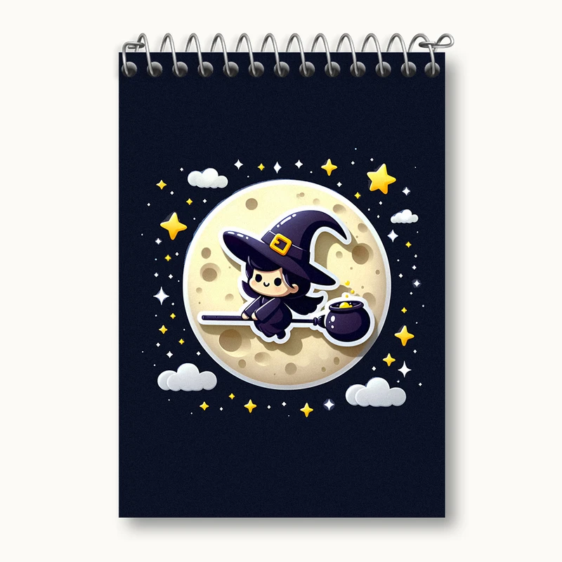 دفتر یادداشت 50 برگ خندالو طرح جادوگر کد N5779