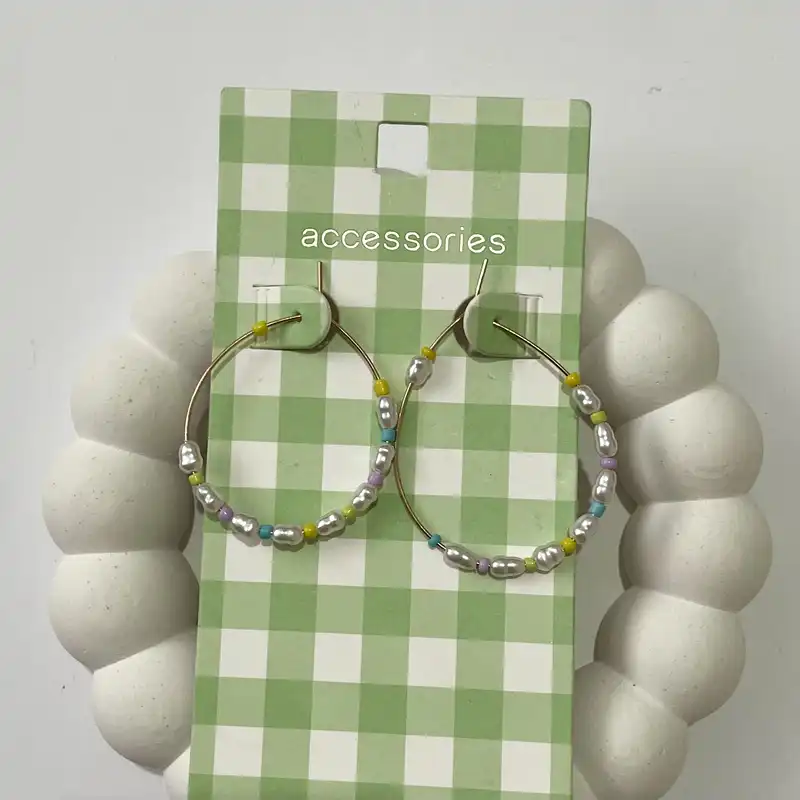 گوشواره زنانه اکسسورایز مدل مروارید پرورشی مهره ای