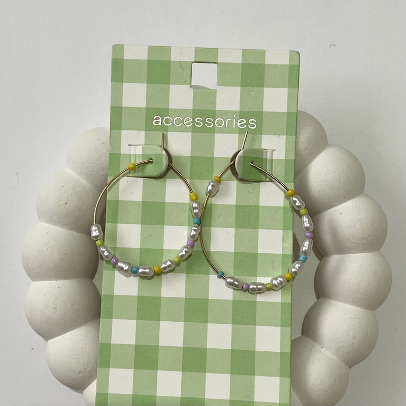 گوشواره زنانه اکسسورایز مدل مروارید پرورشی مهره ای گوشواره زنانه اکسسورایز مدل مروارید پرورشی مهره ای