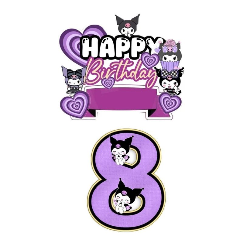 استیکر پارچه و لباس پاد آفرین مدل کارتونی کورومی kuromi کد 804