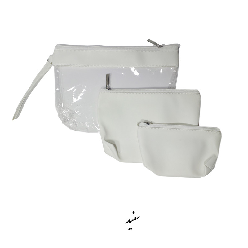 کیف لوازم آرایش زنانه مدل 1003 مجموعه 3 عددی