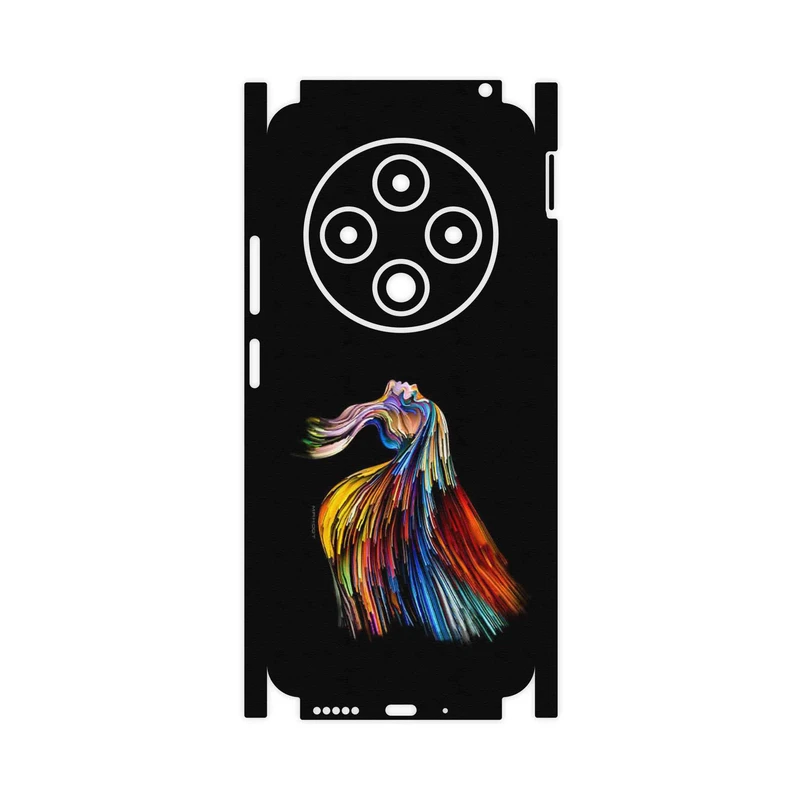 برچسب پوششی ماهوت مدل Rainbow Hair Digital Art-FullSkin مناسب برای گوشی موبایل شیائومی Redmi 14C